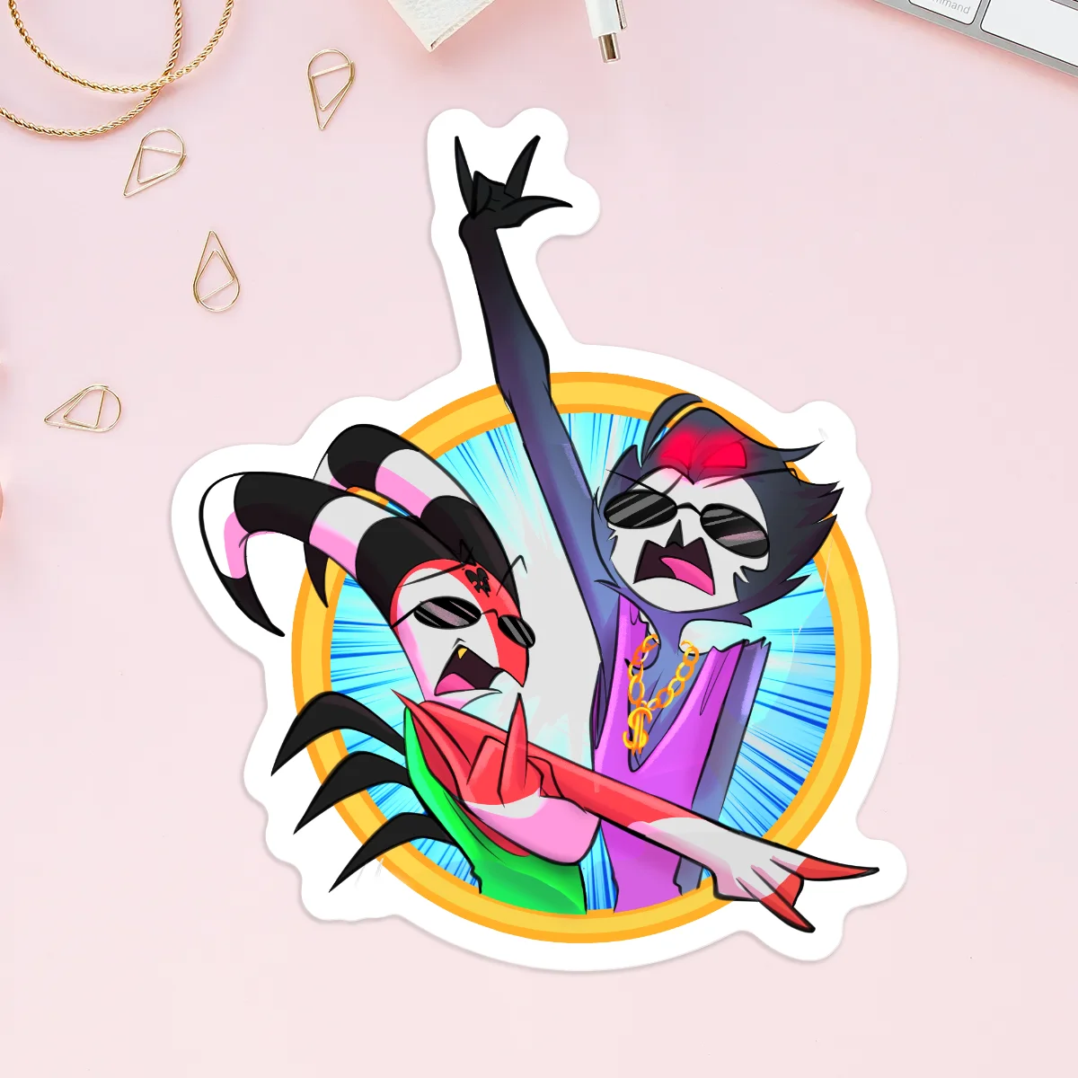 Rockstar Dads Vinyl Stickers