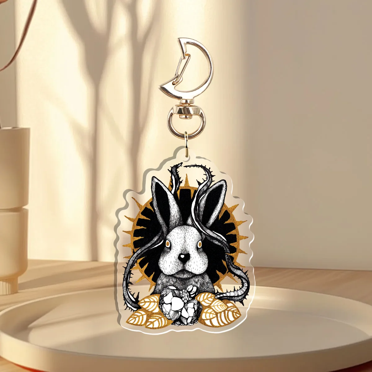 Bunny Clear Acrylic Keychains